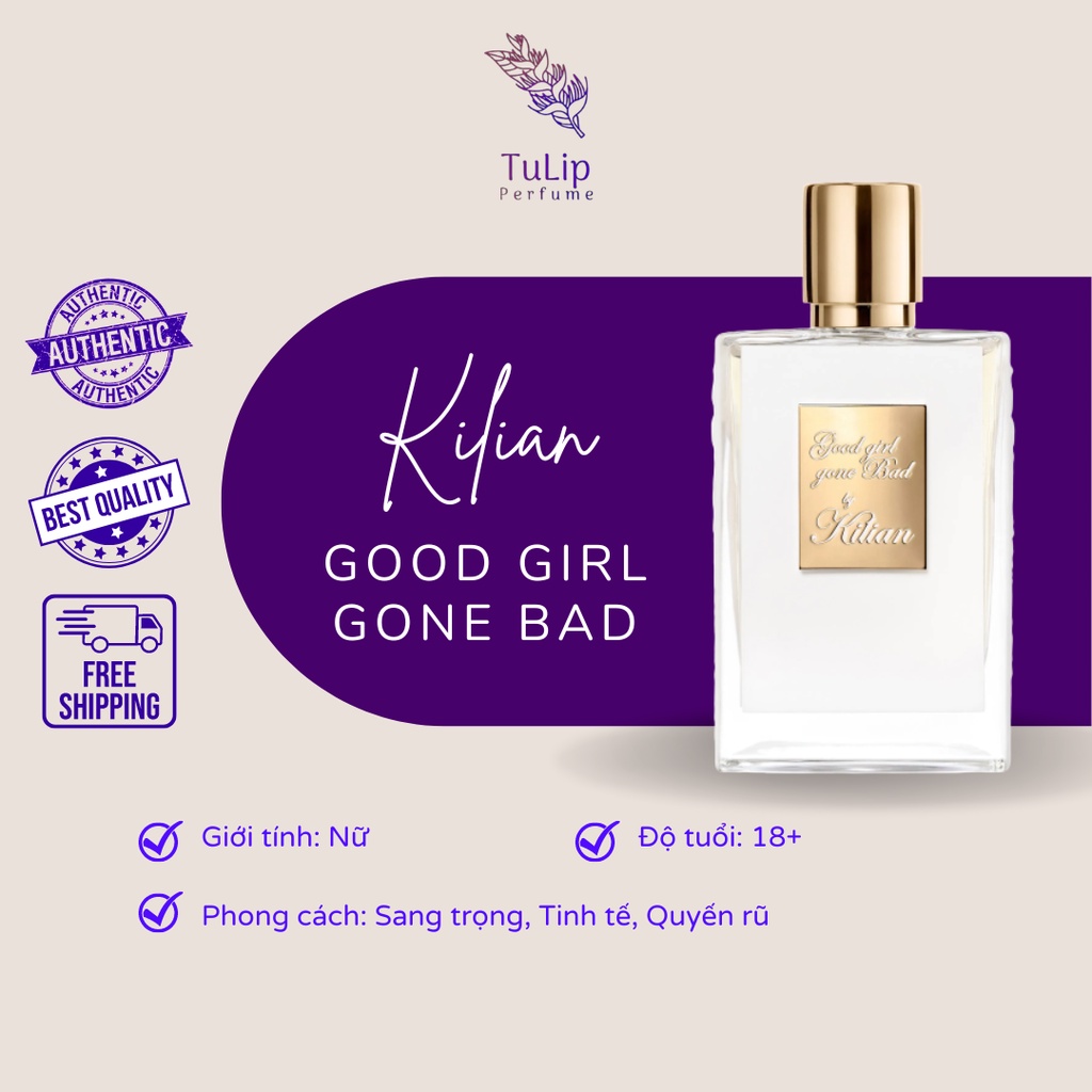 [Mẫu thử] Nước hoa Kilian Good Girl Gone Bad / Kilian Rắn trắng 5ml/10ml/20ml - tulip.perfumista