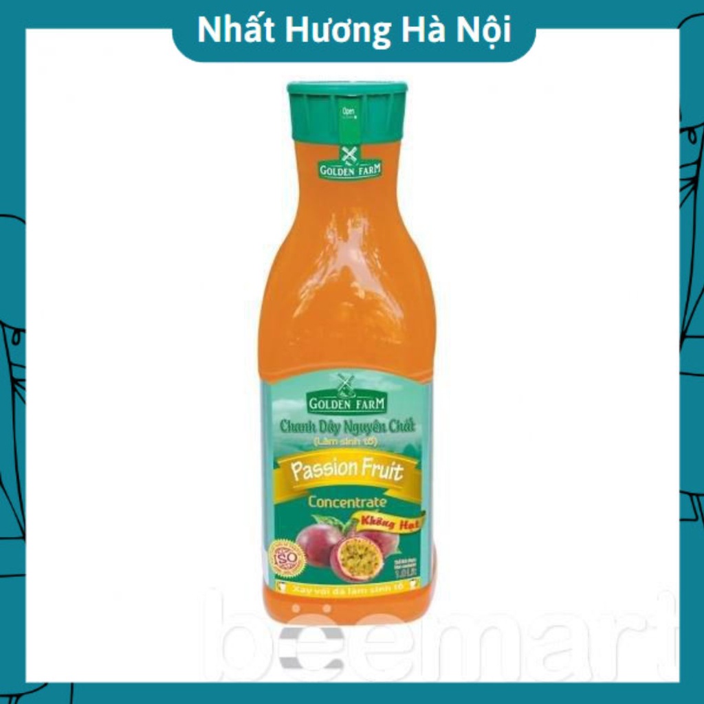 Sinh Tố Golden Farm Chanh Dây Không Hạt 1 Lít