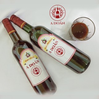 Nước nho lên men Ninh Thuận tự nhiên lâu năm không pha trộn A Doãn chai 750ml