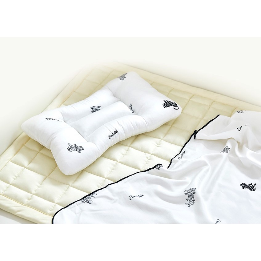 Gối bông Blin mềm mại cho bé từ sơ sinh đến 3 tuổi nhập khẩu Bonitabebe Hàn Quốc