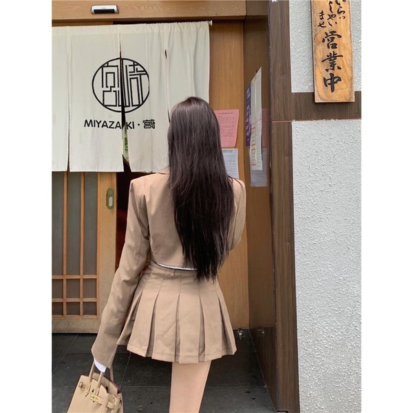 SET 3 Món Chân Váy Áo Sơ Mi Áo Vest nữ phong cách ulzzang