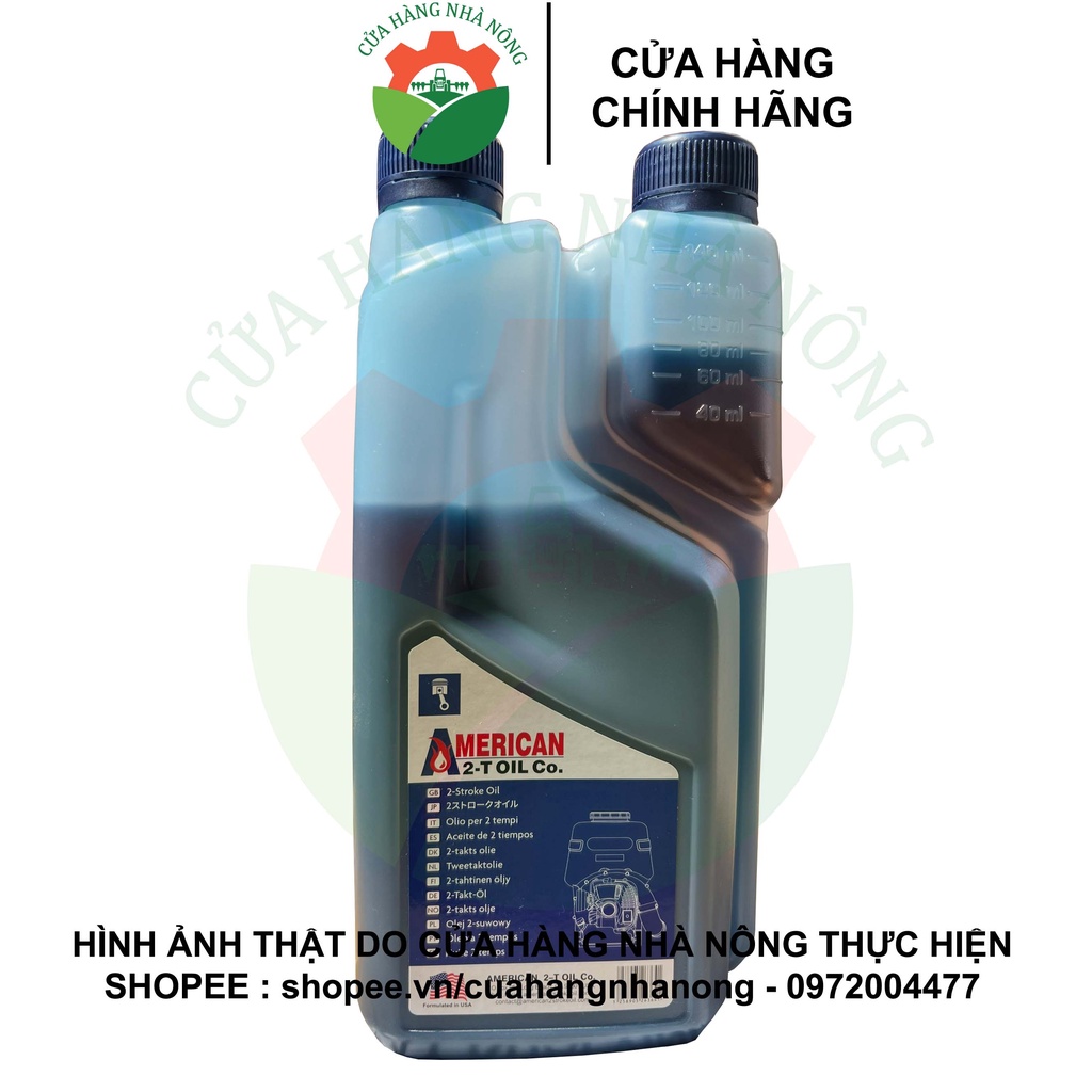 Nhớt 2 thì AMERICAN  1L 1:50 cao cấp chính hãng