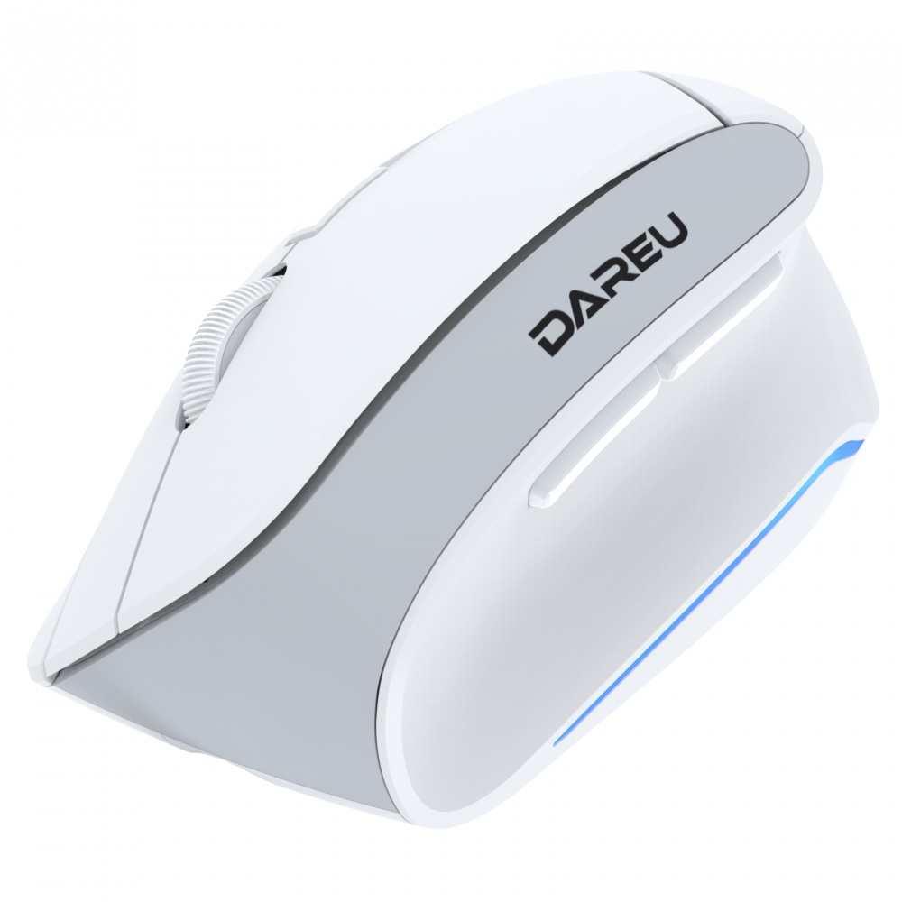 Chuột không dây công thái học Dareu LM108B kết nối Bluetooth 5.0 | Wireless 2.4ghz (kèm sẵn 02 pin AAA, Win ,Mac)