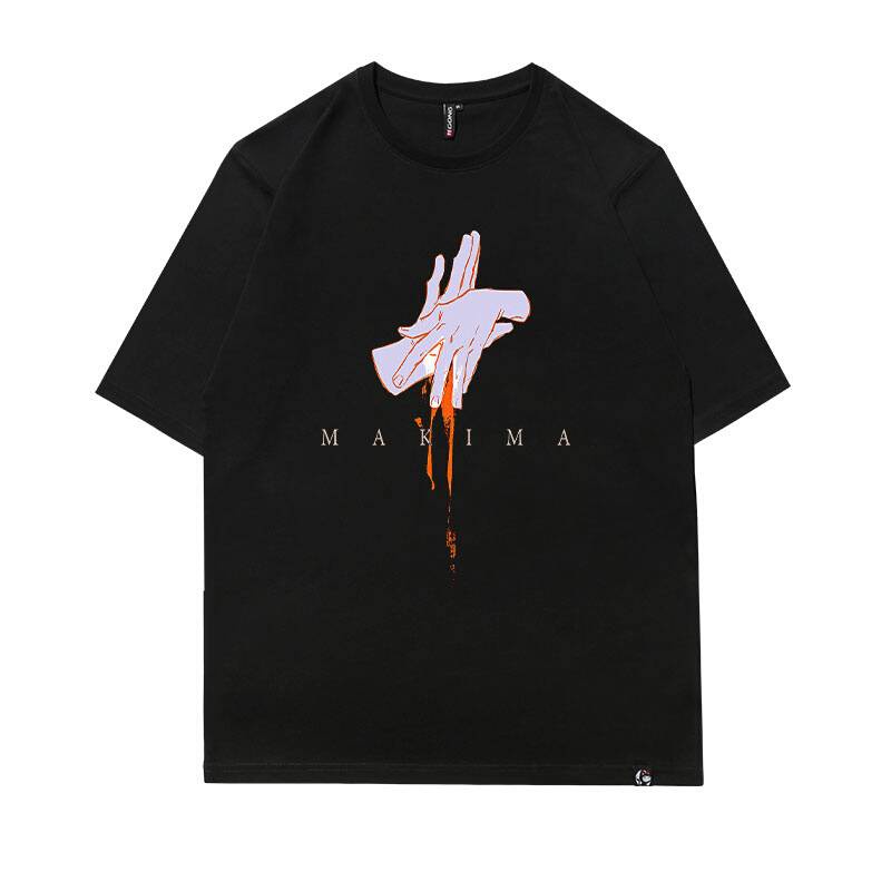Áo Thun Tay Ngắn Dáng Rộng In Họa Tiết Hoạt Hình Chainsaw Man Power Makima ST1 Thời Trang Cho Nam Và Nữ