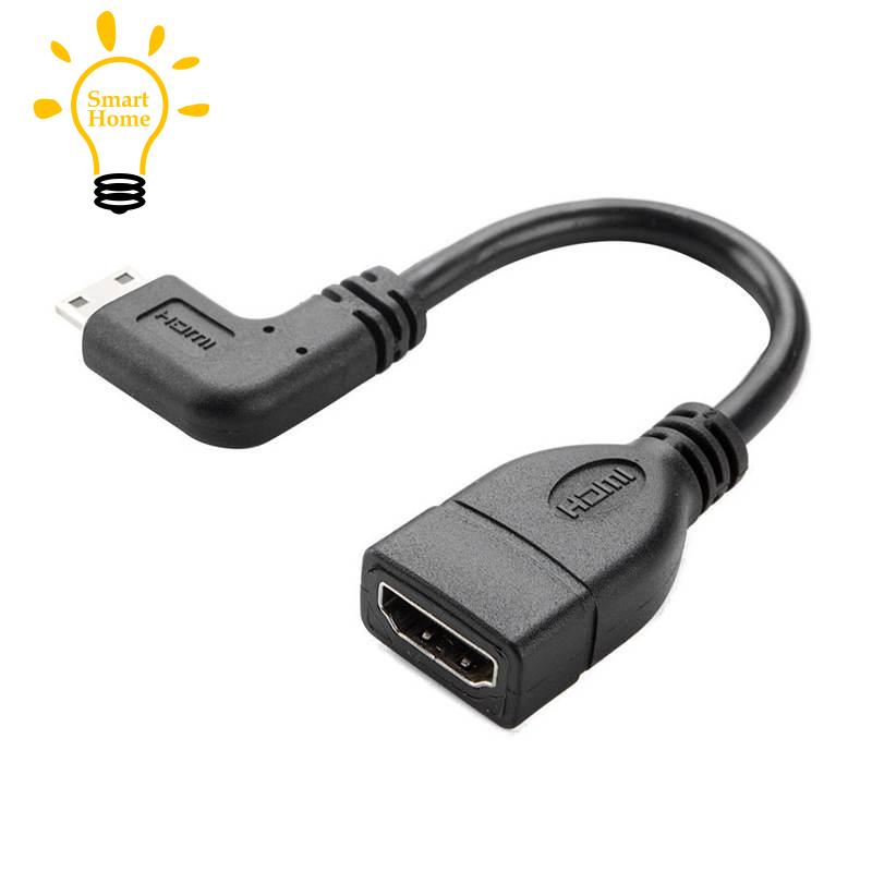 Cáp Mini Hdmi Sang Hdmi 0 5Ft 90 Độ Góc Phải Mini Hdmi
