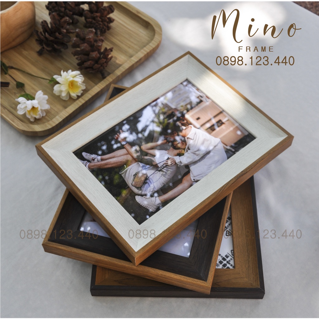 Khung Ảnh Để Bàn, Làm Quà Tặng Trang Trí Mino Frame KH03