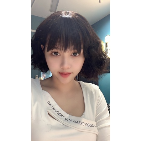 Tóc trung niên xù mì  siêu nhẹ