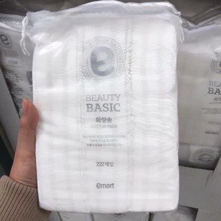 Bông tẩy trang Emart Hàn Quốc 222 miếng không xơ bông 