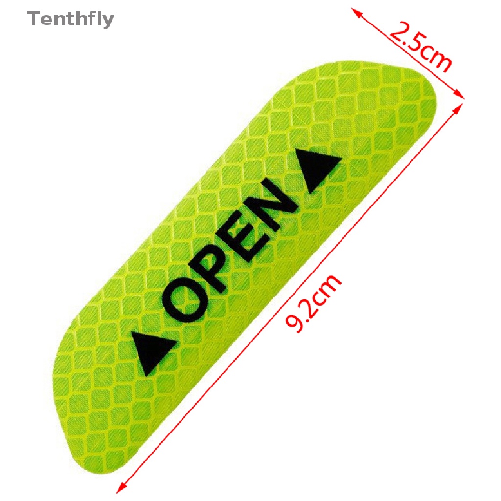 Bộ 4 Miếng Dán Phản Quang Cảnh Báo An Toàn Cho Cửa Xe Hơi / Xe Máy Mới