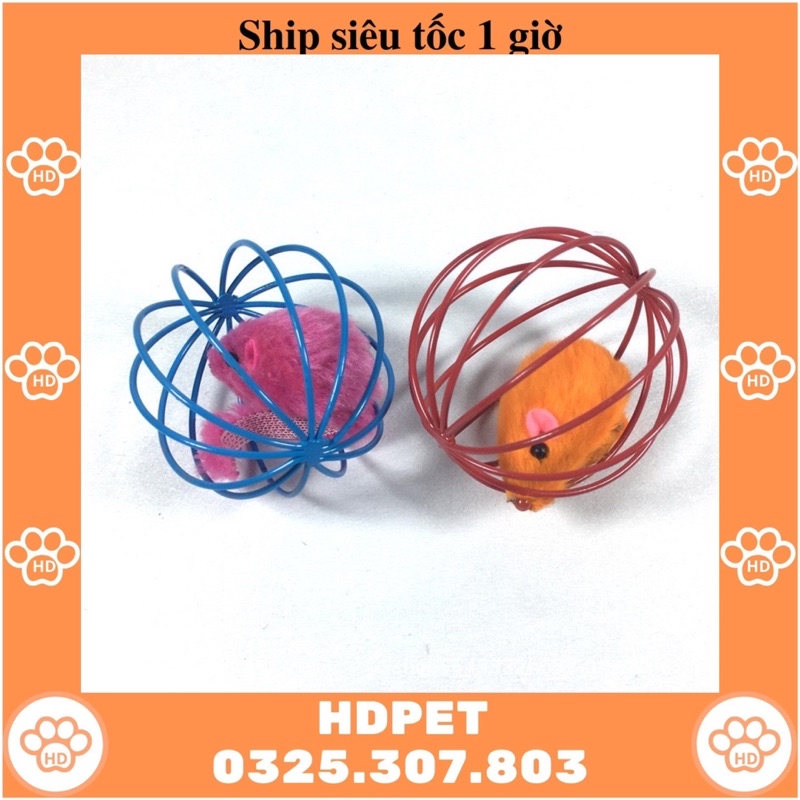 Quả bóng lồng chuột đồ chơi vui nhộn cho chó mèo