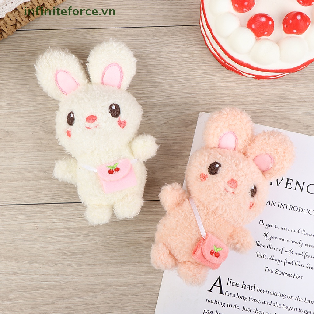 Móc Khóa Thỏ Nhồi Bông 13CM Đáng Yêu