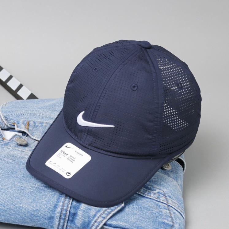 Nón lưỡi trai chính hãng NIKE  HERITAGE hai màu cơ bản, phối lưới thoáng mát, chất lượng cao cấp, quai cài dán.