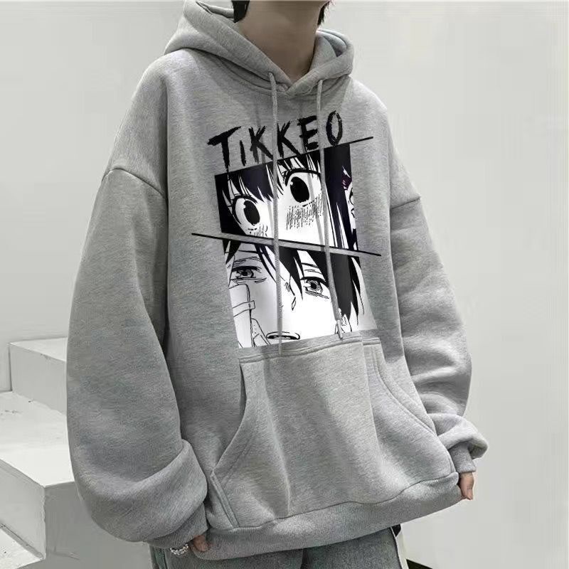 WISH UP Áo Hoodie In Họa Tiết Anime Phong Cách Hàn Quốc Cho Nam