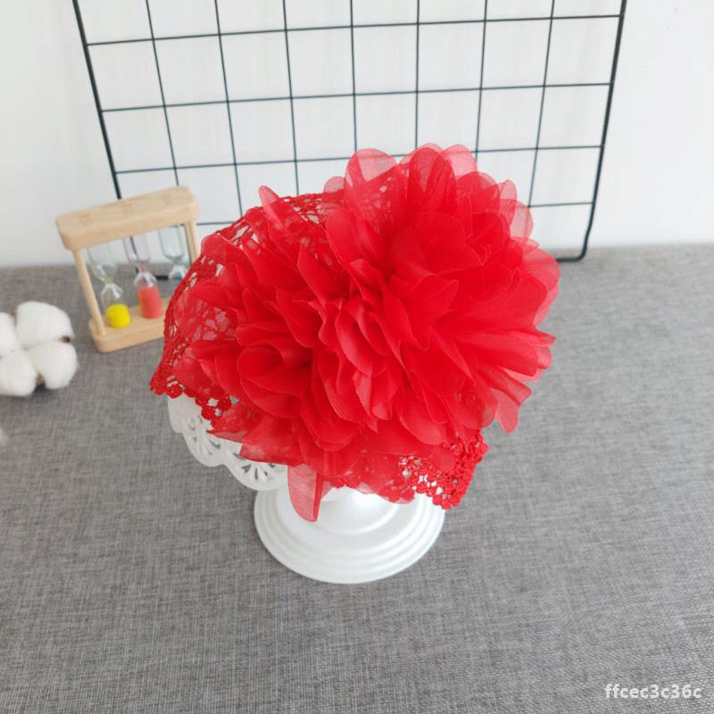 [ MẪU MỚI ] Băng Đô Lưới Hoa Đỏ Cho Bé Gái Sơ Sinh [ CỦA HÀNG UY TÍN ]