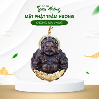 Mặt phật di lặc trầm hương sánh chìm tự nhiên không mạ vàng
