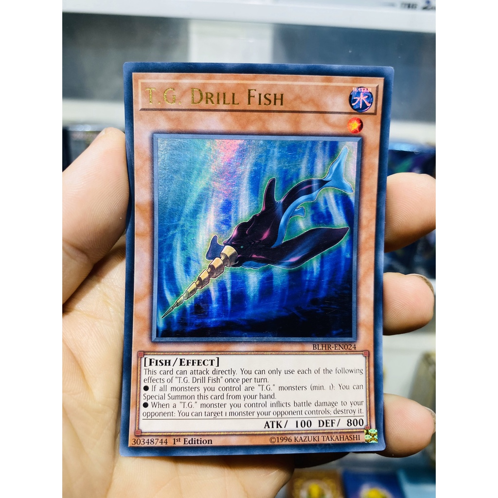 Thẻ bài YugiOh! Mã BLHR-EN024 - T.G. Drill Fish - Ultra Rare - 1st Edition