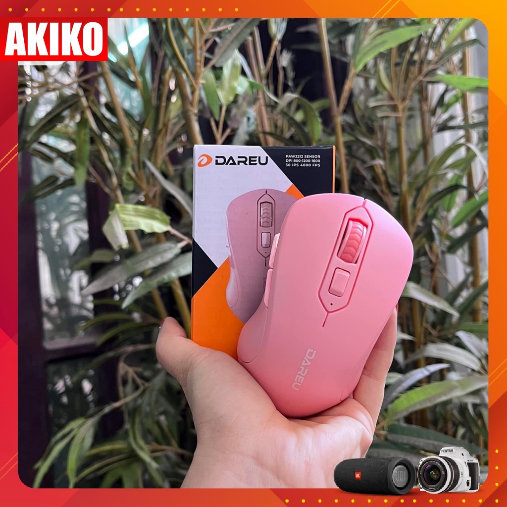 Chuột không dây Dareu LM115g chính hãng kết nối không dây qua USB cực xịn - AKIKO
