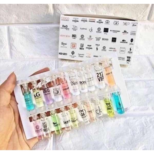 [Sỉ 16k] Set 20 ống nước hoa thơm lâu đủ các mùi hương unisex sang trọng cuốn hút