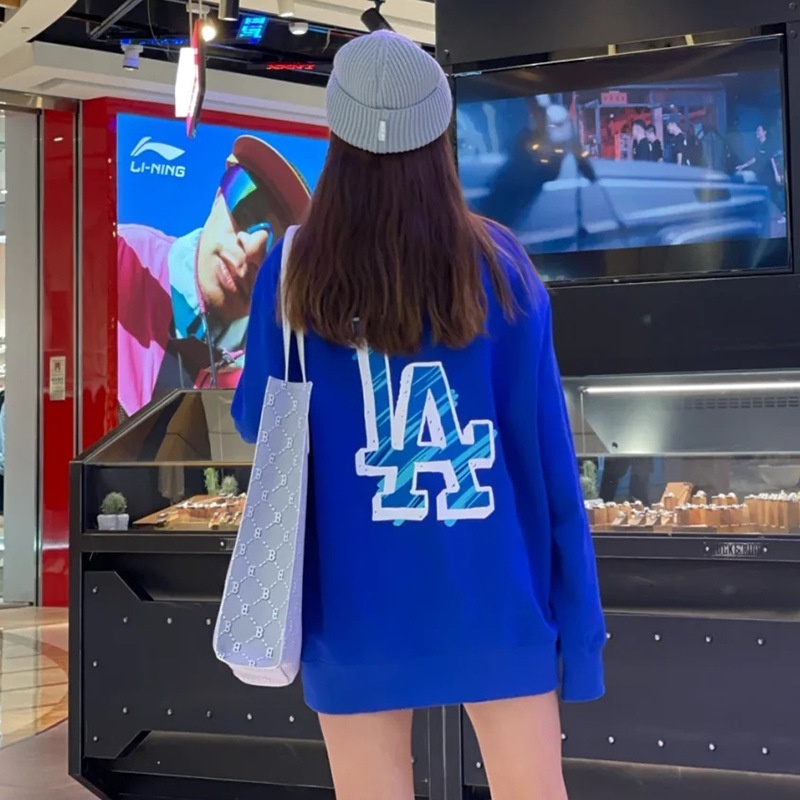 Áo thun MLB Big Bag Art Logo Overfit - Vải nỉ da cá cao cấp Full Tag Mác cho nam và nữ