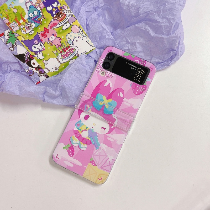 Ốp Điện Thoại Cứng Chống Sốc Họa Tiết Kuromi Gengar Hoạt Hình Cho Samsung Galaxy Z Flip 3 Flip4