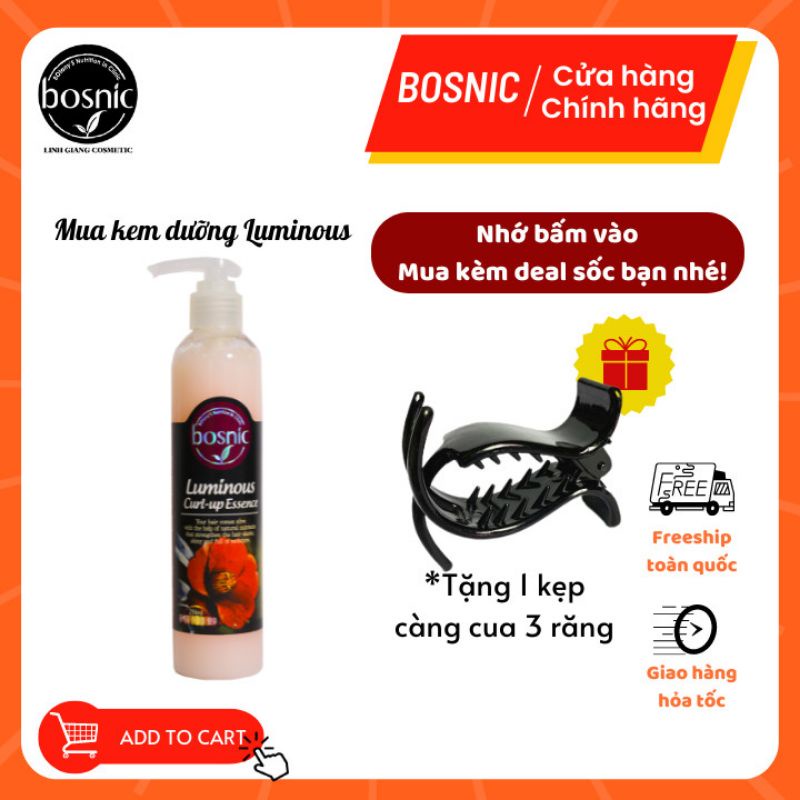 Kem Dưỡng Tạo Lọn Tự Nhiên Dành Cho Tóc Uốn - Luminous Curl Up Essence BOSNIC 250ML