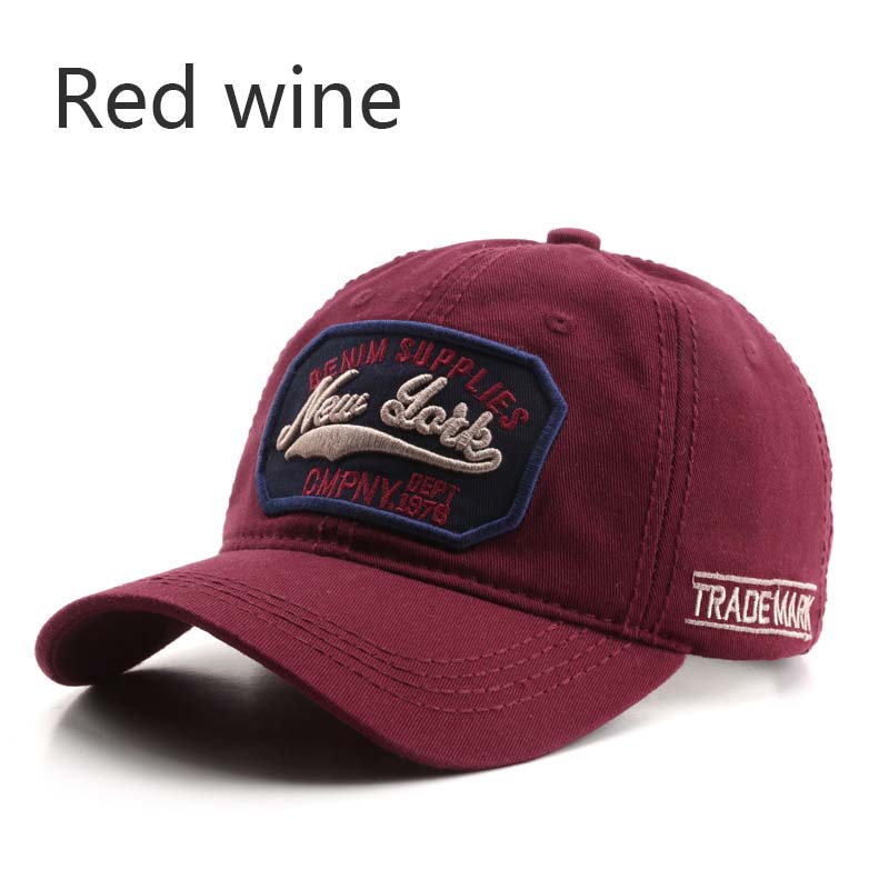 Mũ lưỡi trai THE CAPAL thêu chữ New York nhiều màu sắc