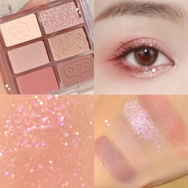 Phấn Mắt Dear 6 Ô Tone Màu Dễ Thương