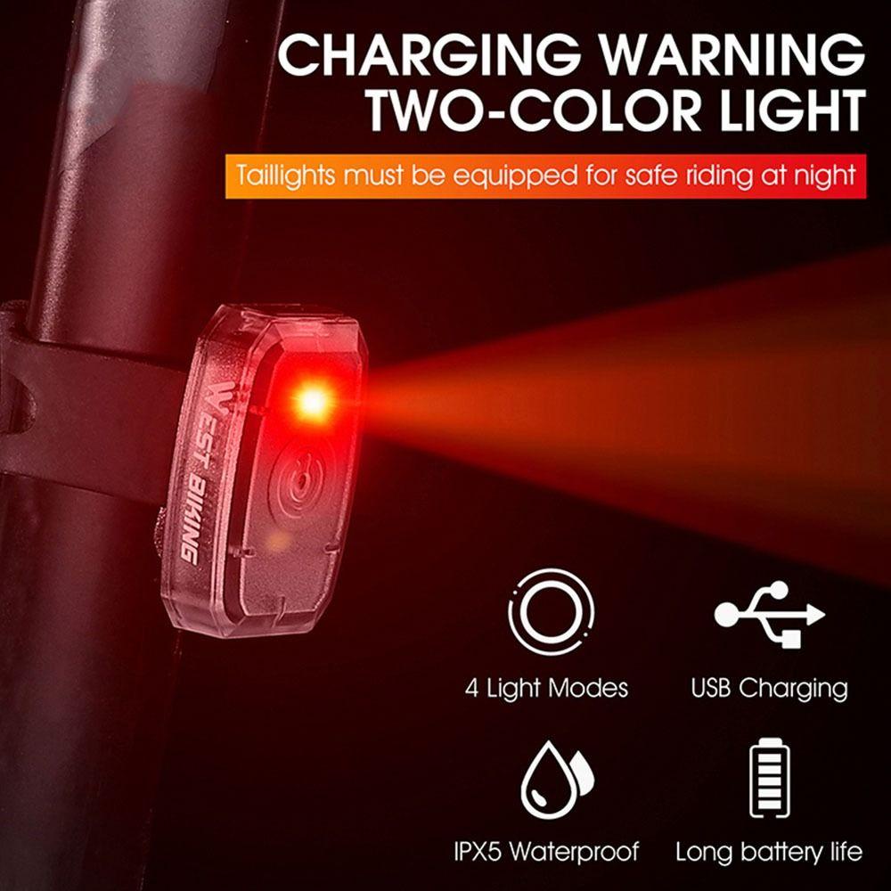 Đèn LED Hai Màu Sắc Gắn Đuôi Xe Đạp Leo Núi MTB