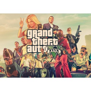 Poster game GTA phong cách retro