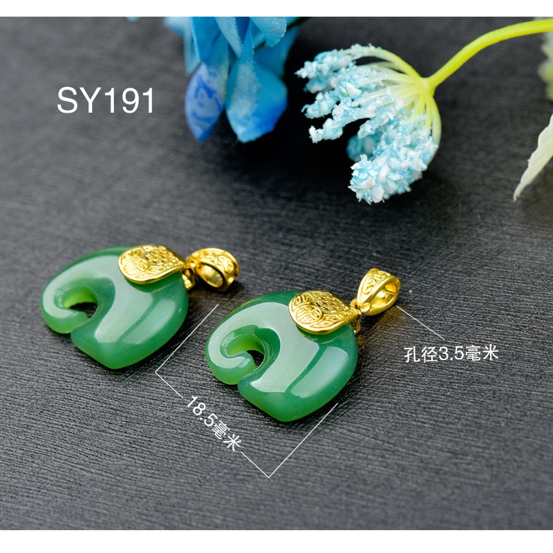 Mặt Dây Chuyền / Vòng Đeo Tay / Dây Chuyền Khóa Kẹp diy Hình Chú Voi Phong Cách Zhoujia