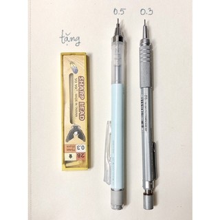 Pass thanh lý bút chì kim cơ khí Pentel và Tombow combo set 0.5 0.3 hoạ cụ