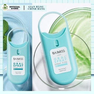 BAIMISS - Chai xịt miệng 10ml tươi mát chăm sóc làm sạch hơi thở hơi thở thơm tho giảm hôi miệng