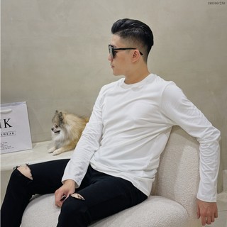 Áo Thun Dài Tay Defoxx Trơn Nam Nữ Dáng Basic