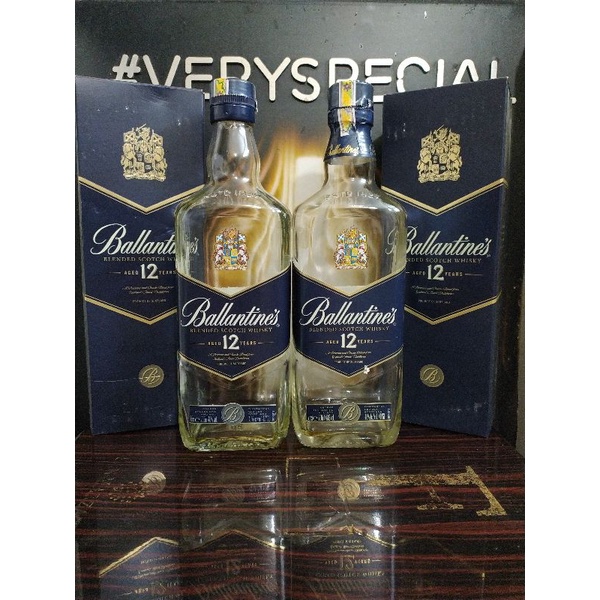 Vỏ chai rượu balltine's finest, 12, 17, 21, dụng tích 700ml