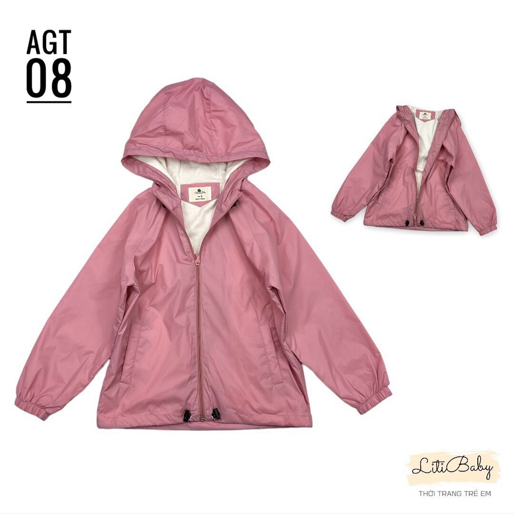 Áo gió trơn bé trai bé gái thương hiệu Litibaby - Made in VietNam