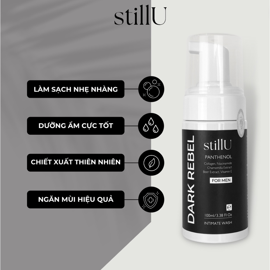 Combo dung dịch vệ sinh tạo bọt nam giới, dung dịch vệ sinh nam Dark Rebel 100ml & Silver Winter 100ml