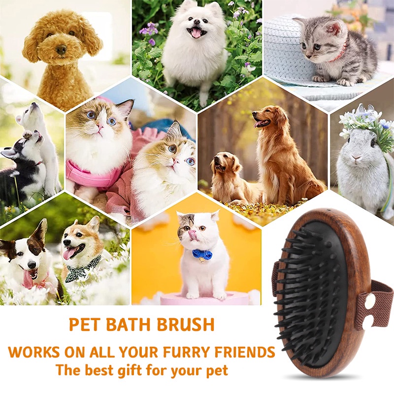 HamshMoc Bàn ChảI Lông BằNg Cao Su, GiúP GiảM Stress Cho Thú Cưng