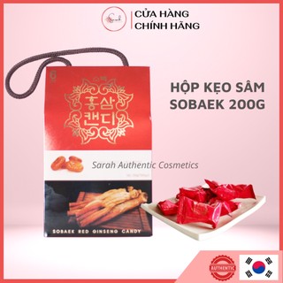 Kẹo hồng sâm Sobaek 200g - Sobaek red ginseng candy korea