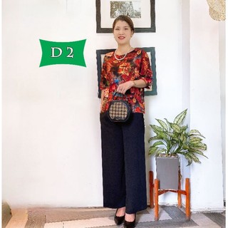 Bộ Lụa Trung Niên Cho Mẹ