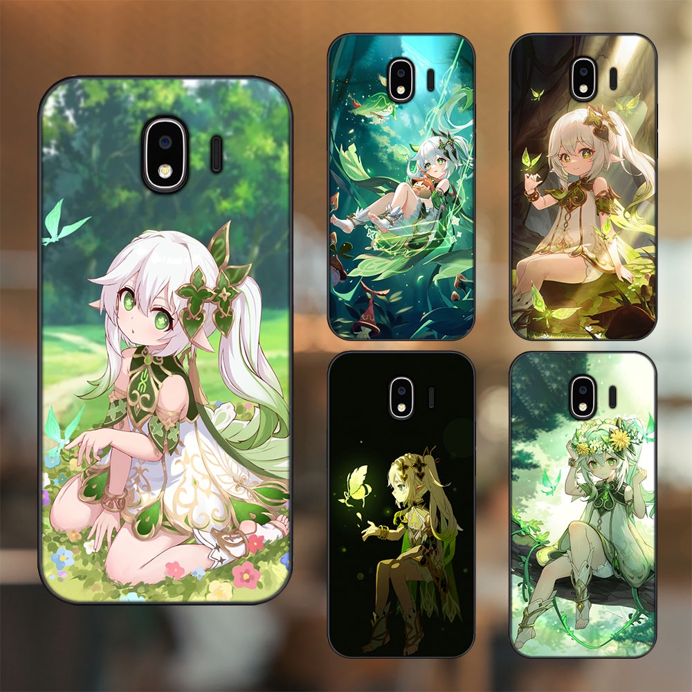 Ốp lưng Samsung J4 viền đen in hình Nahida Genshin Impact