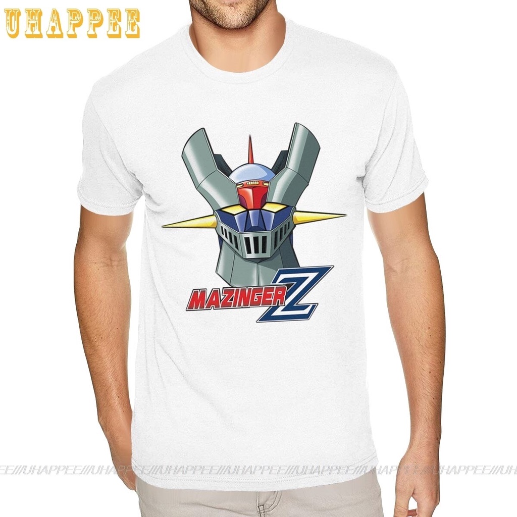 Nam áo thun Mazinger Z manga, tay ngắn, thiết kế vintage phù hợp mùa hè