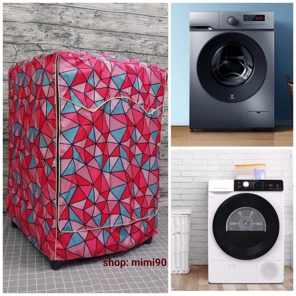 (Dành cho Dòng Panasonic từ 9 - 10.5kg) Vỏ Bọc Máy Giặt Cửa Ngang Cửa Trước Chống Thấm Nước Chống Nắng Vải Dù Bền