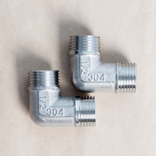 Combo 2 nối, co, tê ren Inox 304 phi 21 – ren 1/2