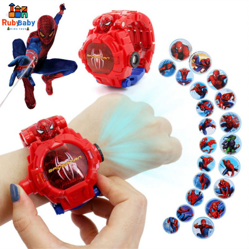Đồng hồ siêu nhân biến hình siêu anh hùng Avengers Người Nhện Spider Man