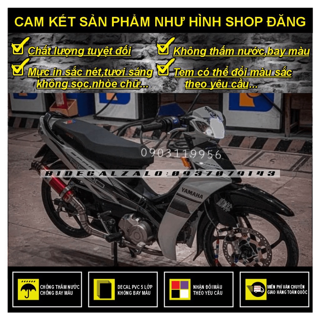 TEM RỜI SIRIUS SPARK NANO PHỐI TRẮNG ĐEN -