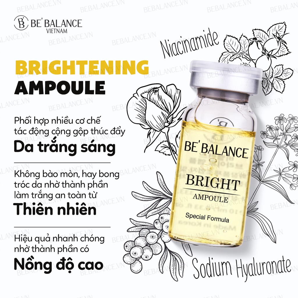 Tinh chất chuyên sâu làm sáng da, đều màu Be'Balance Brightening Ampoule (10ml)