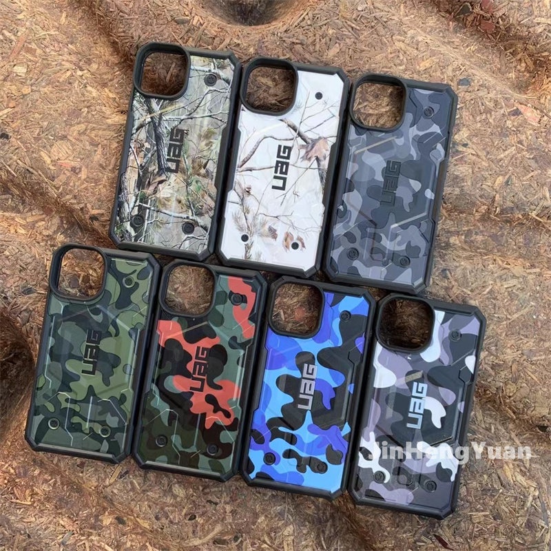 Uag Ốp Điện Thoại Cứng Chống Rơi Họa Tiết Rằn Ri Cho Iphone 14 13 12 Pro Max