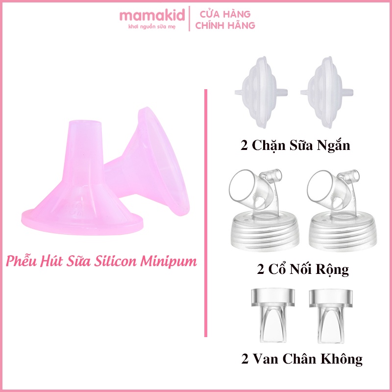 Phễu Hút Sữa Minipum Cho Máy Avent, Fazt, Nevi, Cmbear, Sanity, Mamago, Gluckbaby, Kidplaza, Kichilachi..