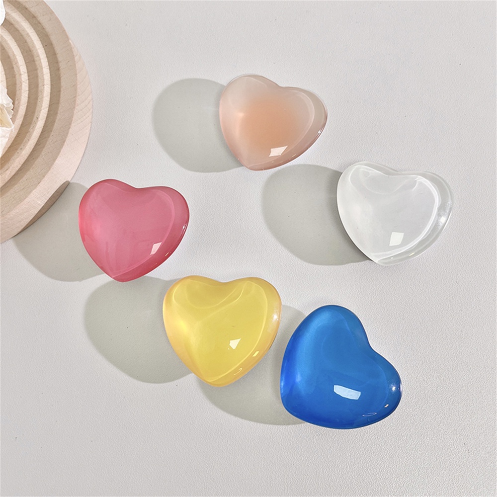 Giá Đỡ Điện Thoại Dạng Nhẫn Màu Trơn Hình Trái Tim Đơn Giản Thời Trang