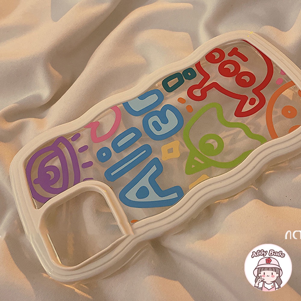 Ốp Điện Thoại TPU Trong Suốt Chống Sốc Họa Tiết Graffiti 3D Cho Iphone 11 7Plus 13 12 11 Pro Max X XS 12 13 XR